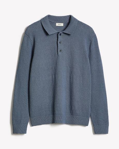 Pull Polo &agrave; Manches Longues