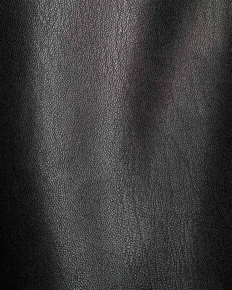 Ultra-High-Rise Faux-Leather Midi Skirt