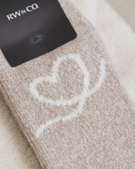 Super-Soft Socks with Hearts