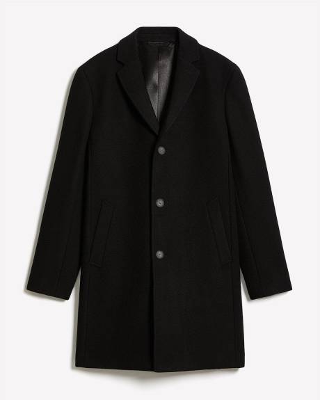 Classic Wool Coat with Tailored Collar