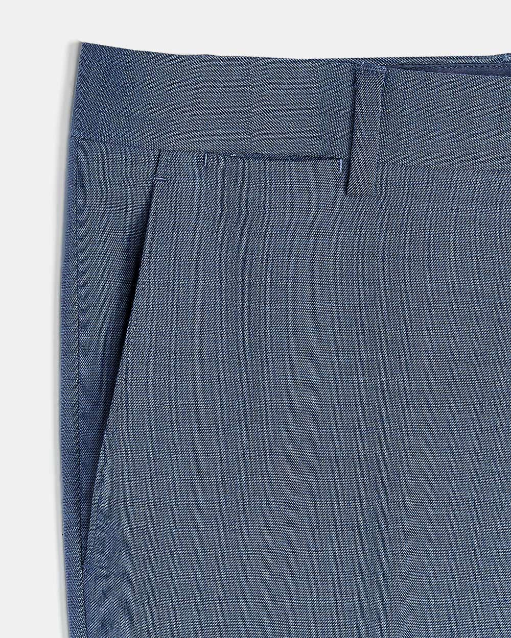 Pantalon de Complet Bleu Moyen