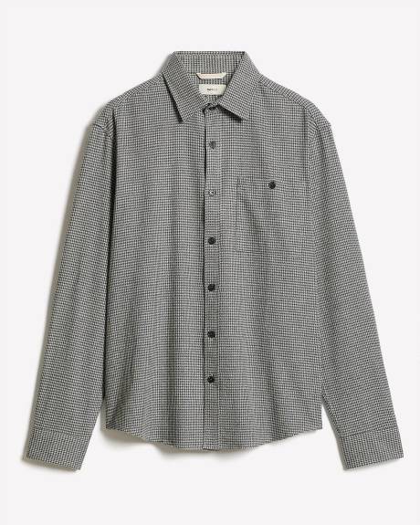 Surchemise à Motif Pied-de-Poule