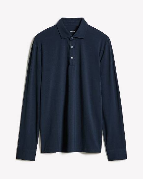 Long-Sleeve Supima (R) Cotton Polo