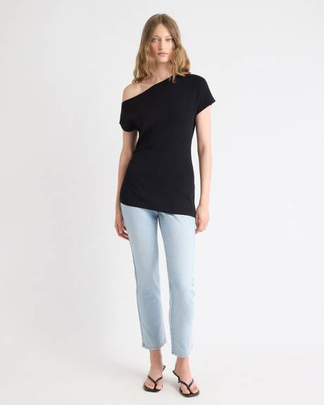 Pull Long Drapé Asymétrique