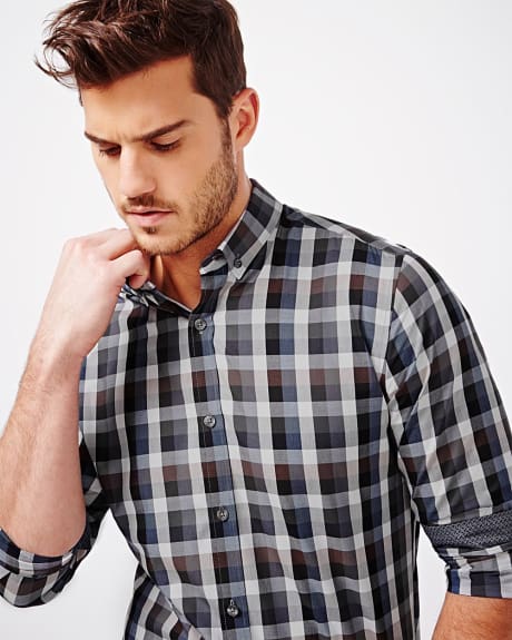 Slim fit multicoloured check shirt | RW&CO.