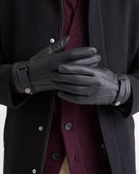 Leather Gloves with Tab