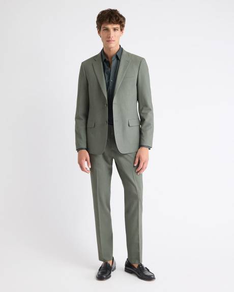 Slim-Fit Green Suit Blazer