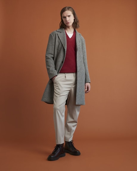 Gender-Neutral Pleated Tapered-Leg Pant