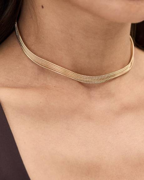 Six-Chain Short Necklace