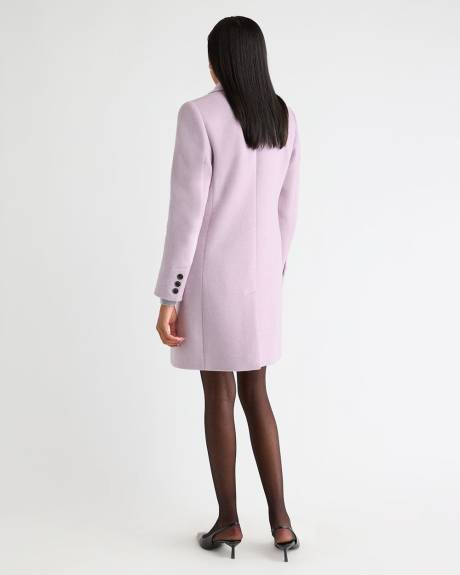 Classic Wool-Blend Three-Button Coat