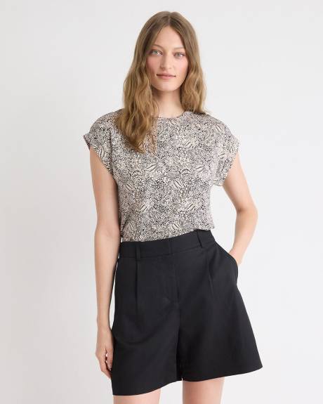 Classic-Fit Extended-Sleeve Crew-Neck Tee