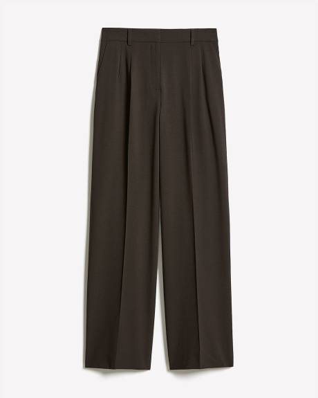 Pantalon à Taille Haute et Jambe Large