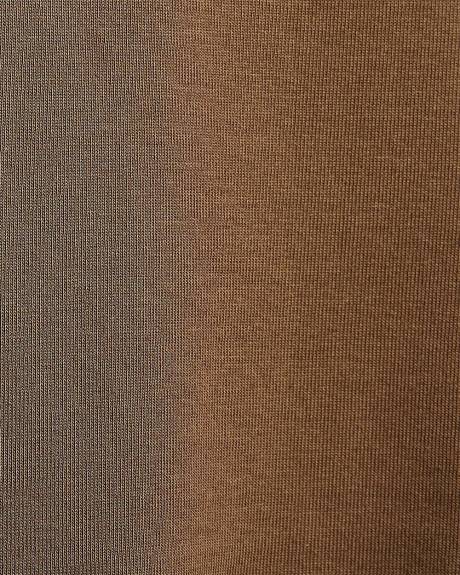 Luxe Knit Long-Sleeve Crew-Neck Fitted Ribbed Tee