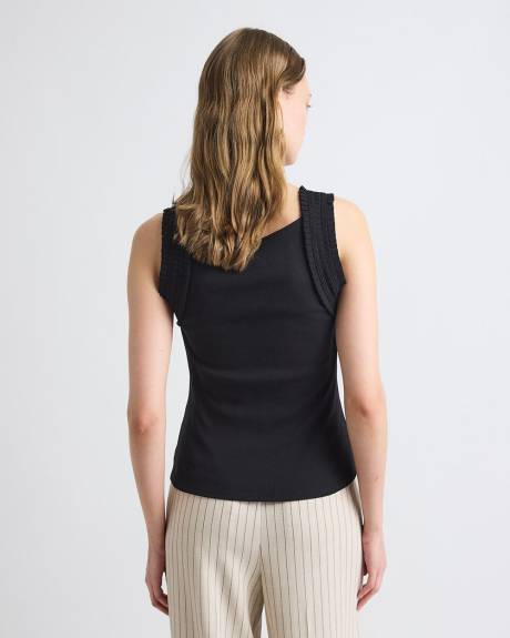 Haut Bimatière à Col Rond Sans Manches