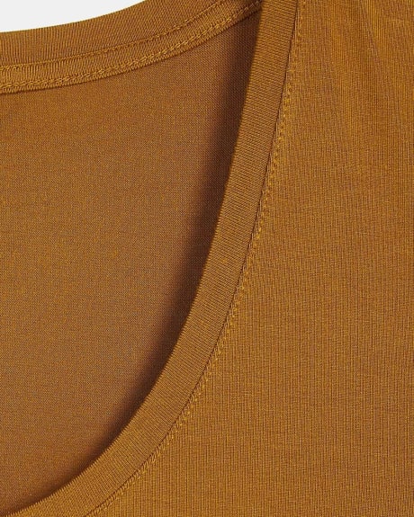 Cap Sleeve Scoop Neck Coloured T-Shirt