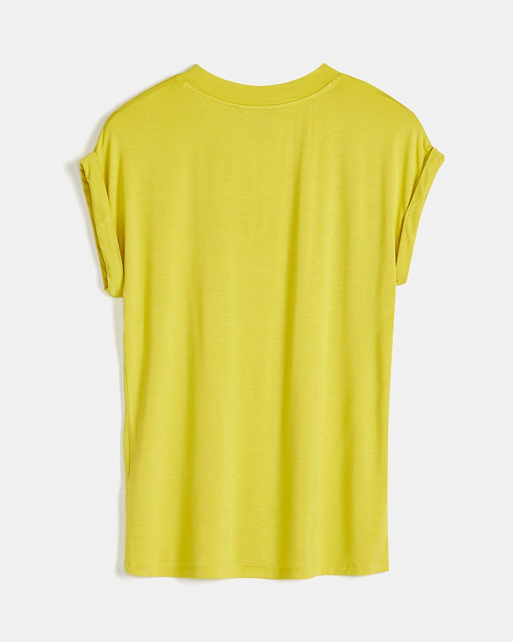 Basic Solid V-Neck T-Shirt