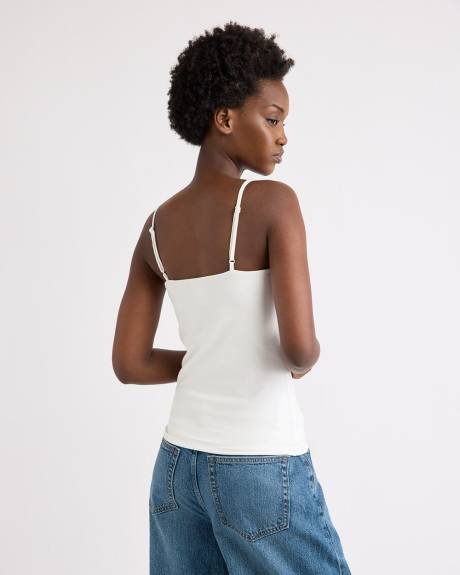 Camisole à Col Dégagé en Coton