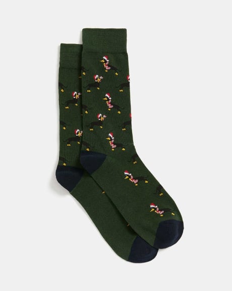 Christmas Dog Socks