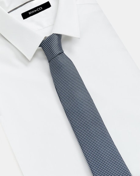 Regular Blue Tie with Micro Dots