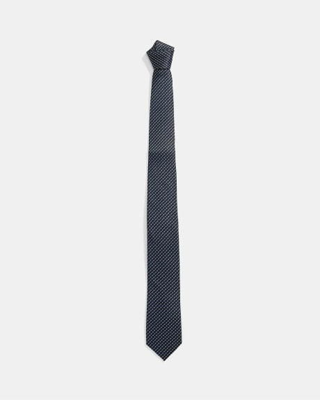 Regular Teal Tie with Micro Pattern