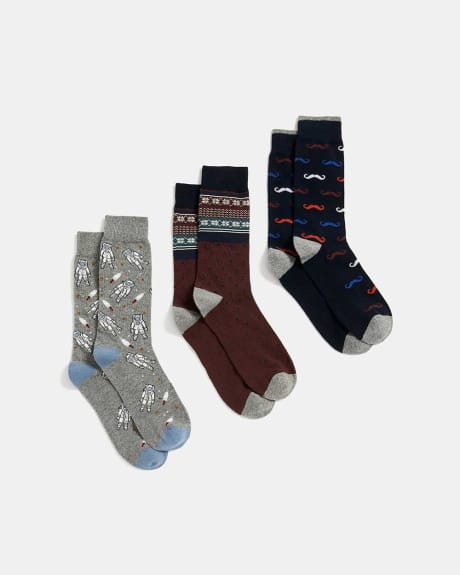 Astronaut Socks - Three Pairs
