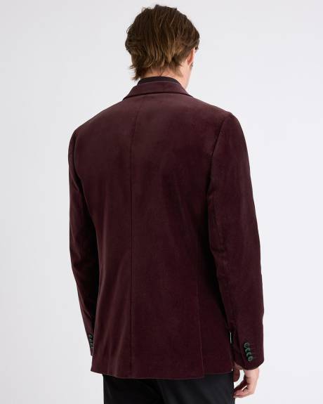Tailored Fit Velvet Suit Blazer