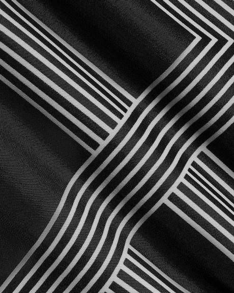 Sleeveless Twill Midi Dress with Crew Neckline