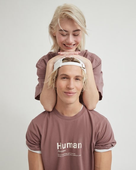 Gender-Neutral Printed Crew-Neck T-Shirt