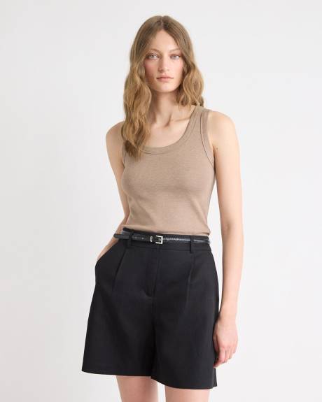 Camisole &agrave; Encolure D&eacute;gag&eacute;e et Bretelles Larges