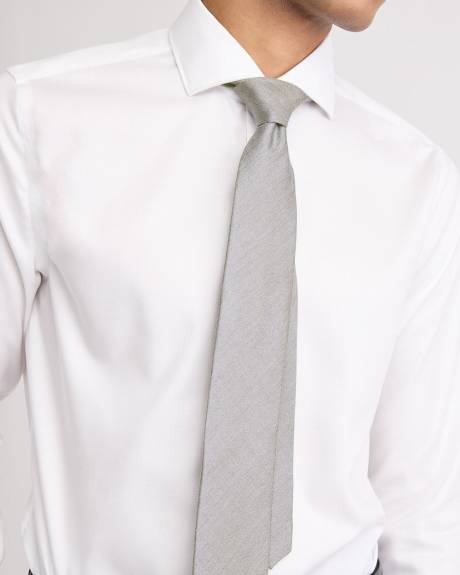 Light Grey Regular Textured Tie