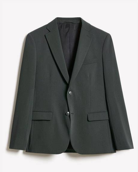 Slim-Fit Dark Green Suit Blazer