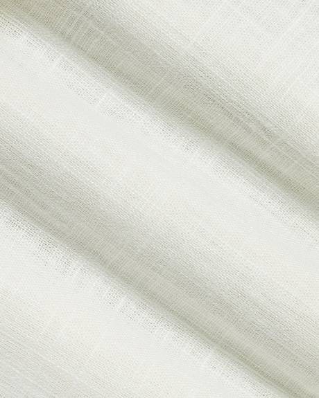 Long-Sleeve Buttoned-Down Linen Blouse