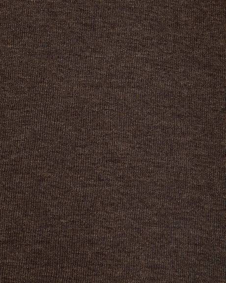 Wool-Blend Scoop-Neck Long-Sleeve Top