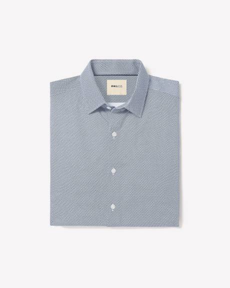 Chemise Habillée à Coupe Étroite en Coton Interlock
