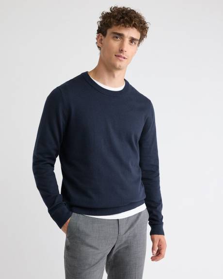 Long-Sleeve Crew-Neck Sweater