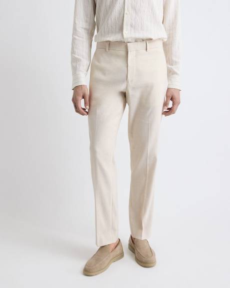 Slim Fit Stretch Linen Suit Pant
