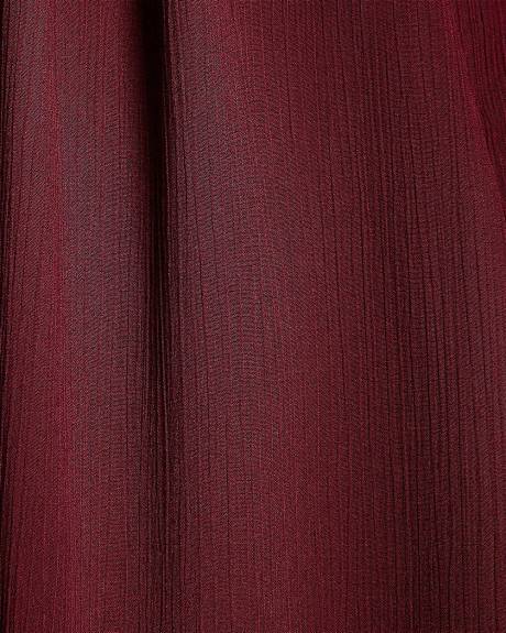 Blouse Popover en Mousseline à Manches Longues