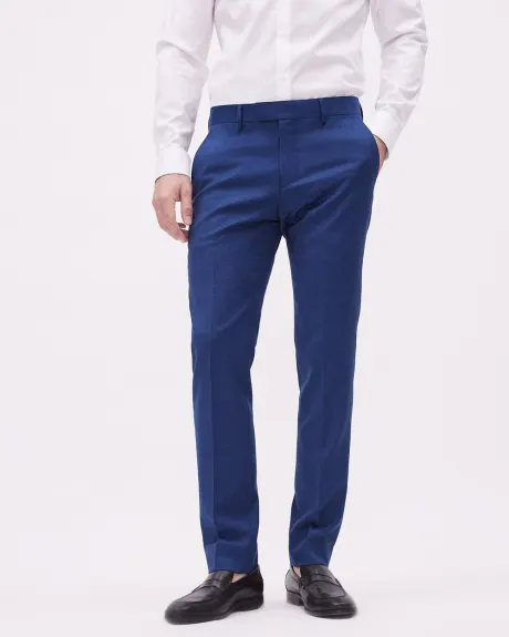 Regular-Fit Medium Blue Wool Essential Dress Pant