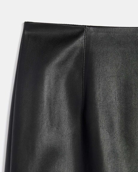 Faux Leather Stretch Pencil Skirt - 27"