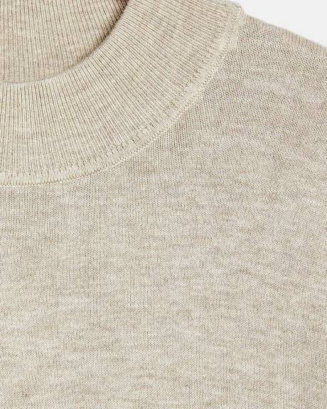 Mock Neck Knit Sweater