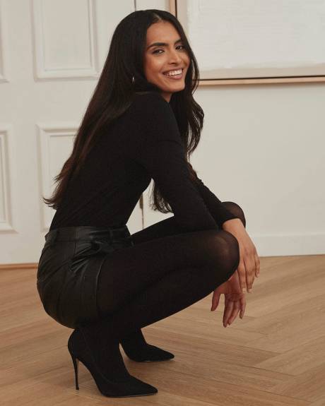 Opaque Control-Top Tights