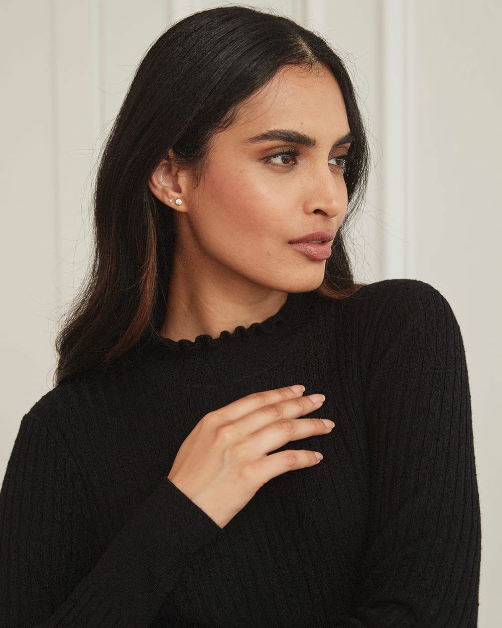 Fancy Stitch MockNeck Knit Pullover RW&CO.