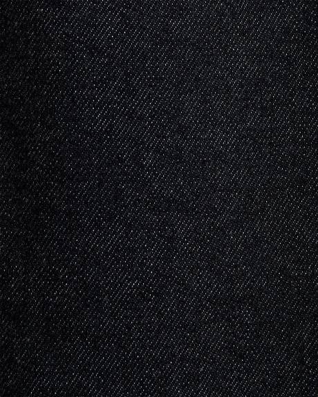 Dark-Wash Straight-Leg Jeans