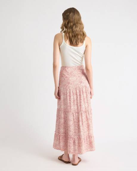 High-Rise A-Line Maxi Skirt