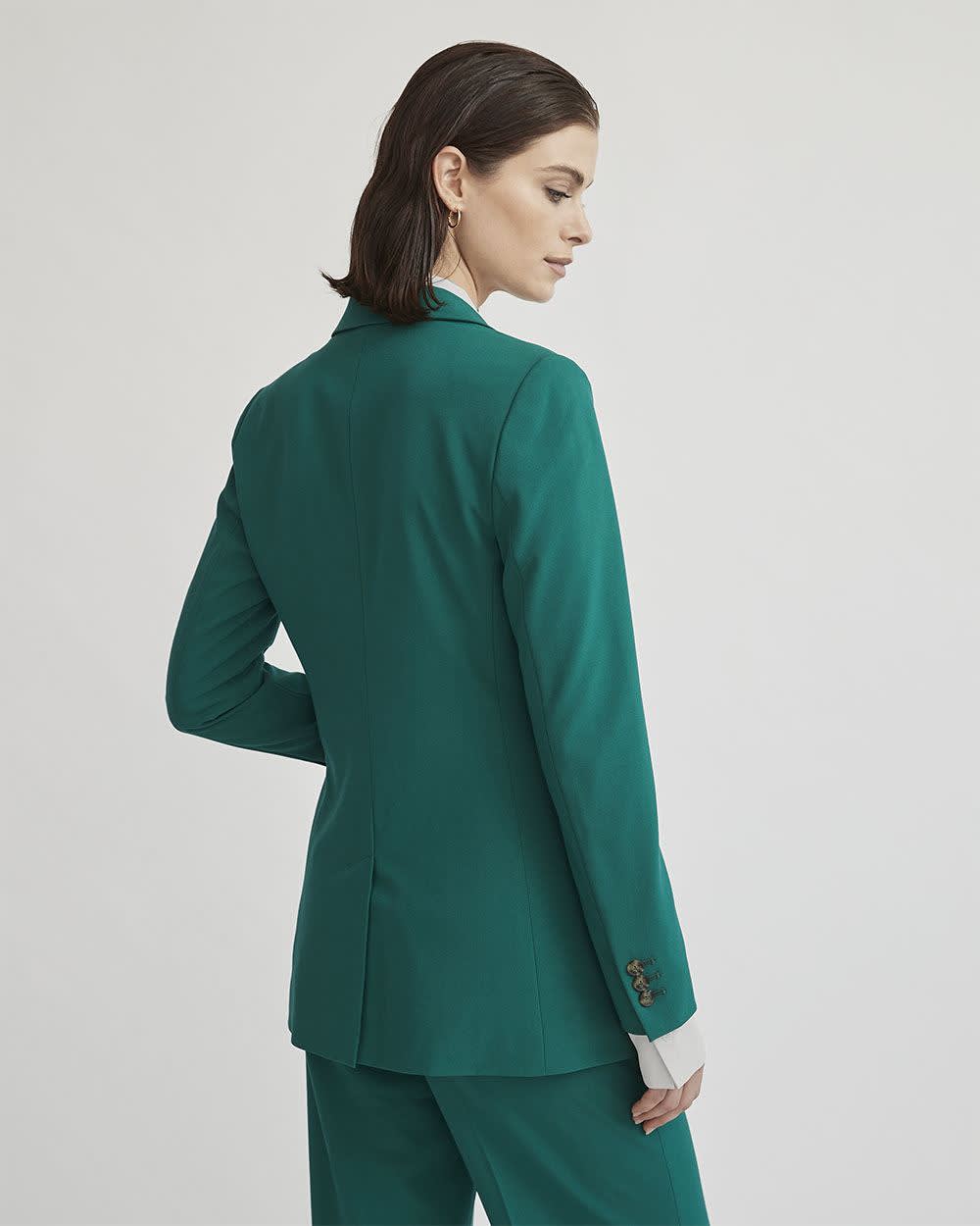 Emerald Green OneButton Long Blazer RW&CO.
