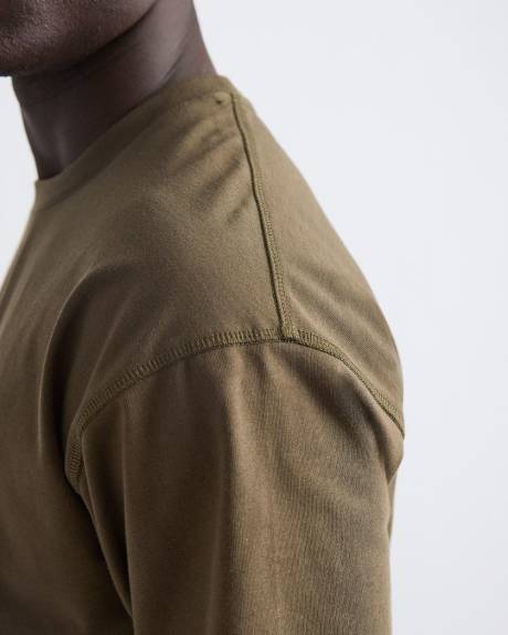 Heavy Oversized Short-Sleeve Crew-Neck Tee