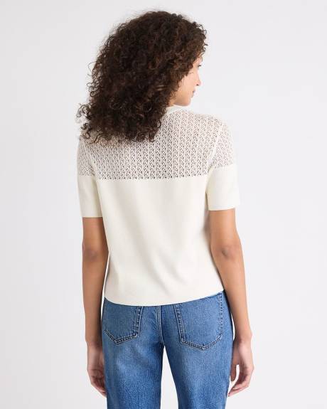 Pull Court à Manches Courtes et Col Rond