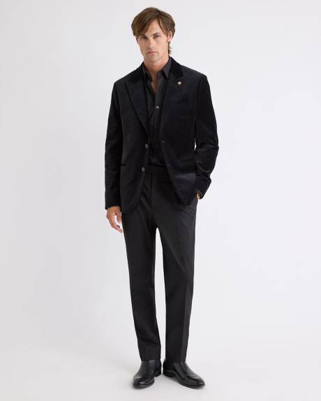 Tailored Fit Velvet Suit Blazer