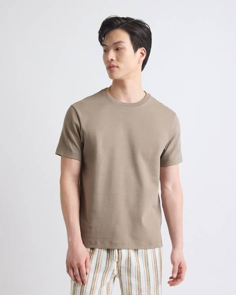 Refined InterLock Cotton Crew-Neck T-Shirt