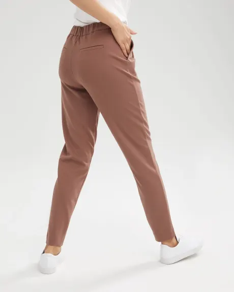 Knit Pleated Jogger with Drawstring